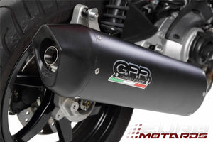 Aprilia Atlantic 250 2004-2007 GPR Exhaust Systems Furore Nero Slipon Silencer