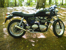 Load image into Gallery viewer, MassMoto Exhaust Dual Slip-On Silencers Tromb Slim New Triumph Thruxton 900