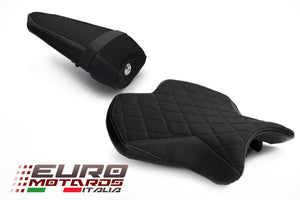 Luimoto Diamond Suede Tec-Grip Seat Cover Set Rider & Back For Yamaha R6 17-18