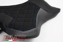Load image into Gallery viewer, Luimoto Suede Tec-Grip Diamond Seat Covers Set Front Rear Yamaha MT-07 2018-2023