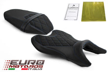 Load image into Gallery viewer, Luimoto Suede Tec-Grip Diamond Seat Covers Set Front Rear Yamaha MT-07 2018-2023