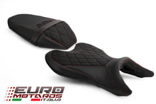 Load image into Gallery viewer, Luimoto Suede Tec-Grip Diamond Seat Covers Set Front Rear Yamaha MT-07 2018-2023