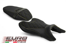 Load image into Gallery viewer, Luimoto Suede Tec-Grip Diamond Seat Covers Set Front Rear Yamaha MT-07 2018-2023