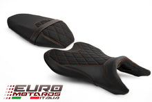 Load image into Gallery viewer, Luimoto Suede Tec-Grip Diamond Seat Covers Set Front Rear Yamaha MT-07 2018-2023