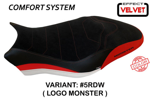 Ducati Monster 797 2017-2019 Tappezzeria Ovada-SC Comfort Memory Foam Seat Cover