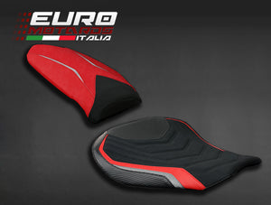 Luimoto Veloce Suede Tec-Grip Seat Covers Front & Rear For MV Agusta F4 2010-18