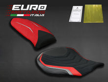 Load image into Gallery viewer, Luimoto Veloce Suede Tec-Grip Seat Covers Front &amp; Rear For MV Agusta F4 2010-18