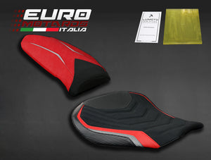 Luimoto Veloce Suede Tec-Grip Seat Covers Front & Rear For MV Agusta F4 2010-18