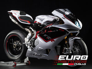 Luimoto Veloce Suede Tec-Grip Seat Covers Front & Rear For MV Agusta F4 2010-18