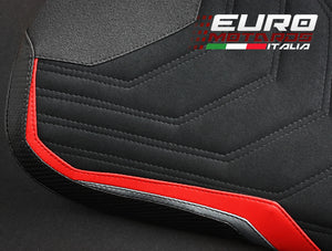 Luimoto Veloce Suede Tec-Grip Seat Cover For Rider New For MV Agusta F4 2010-18