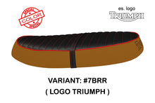 Load image into Gallery viewer, Triumph Scrambler Flat 2006-2014 TPZ Italia Line-SC Seat Cover 7 Colors