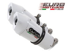 Load image into Gallery viewer, Aprilia Dorsoduro 900 2017-2018 GPR Exhaust Dual SlipOn Silencers Albus White