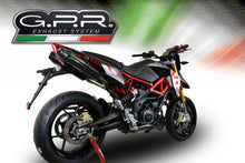 Load image into Gallery viewer, Aprilia Dorsoduro 900 2017-2018 GPR Exhaust Dual SlipOn Silencers Furore Nero