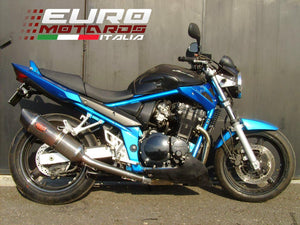 MassMoto Exhaust Slip-On Silencer Oval Full Carbon Suzuki Bandit GSF 650 2005-06