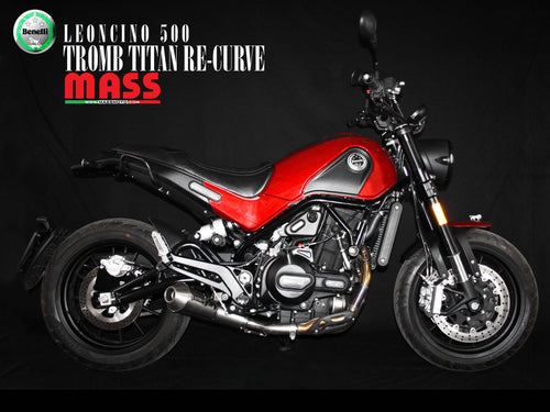 MassMoto Exhaust Silencer Tromb Titan Recurve+Decat Benelli Leoncino 500 2017-19