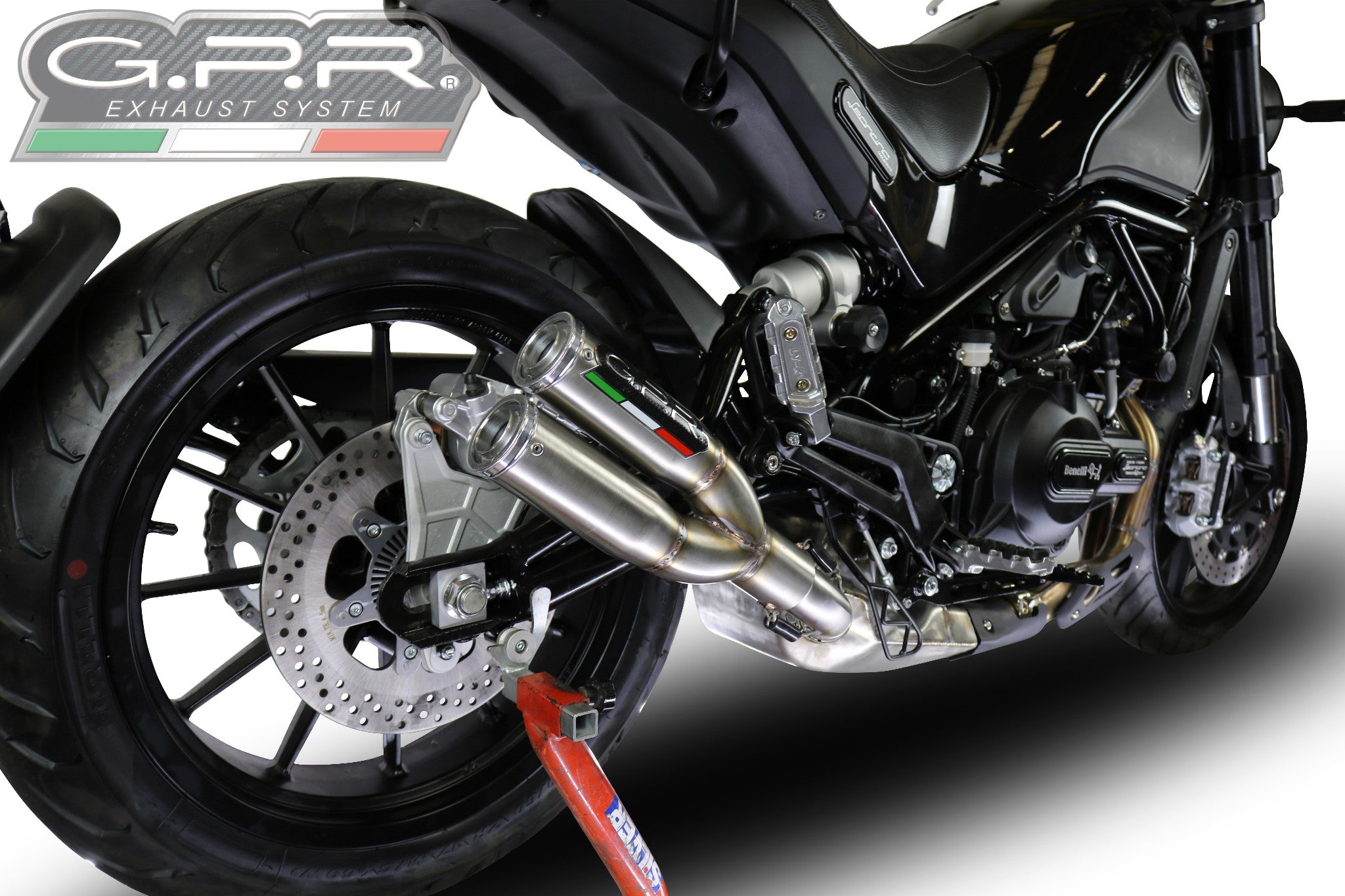 Benelli leoncino 500 exhaust hotsell