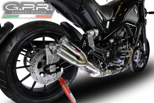 Benelli Leoncino 500 2017-2018 GPR Exhaust SlipOn Silencer Duplex Road Legal