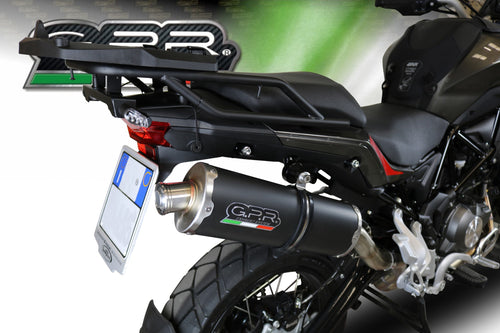 Benelli TRK 502 X 2017-2018 GPR Exhaust SlipOn Silencer Classic Black Road Legal