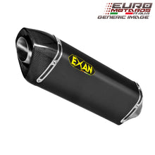 Load image into Gallery viewer, Triumph Street Triple 765 17-18 Exan Exhaust Silencer OVAL X-BLACK Titan/Carbon