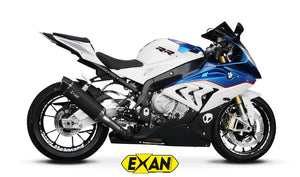 BMW S1000RR 2011-2014 Exan Exhaust Full System 4-2-1 Titanium/Carbon Silencer