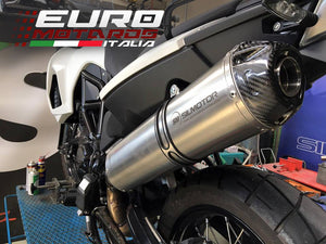 BMW F800 GS 2008-2017 Silmotor Exhaust Slip-On Oval Silencer Carbon Cap New