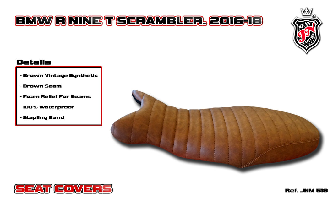 BMW RnineT Scrambler G/S 2016-2018 JN-Europe Seat Cover Vintage New JNM519