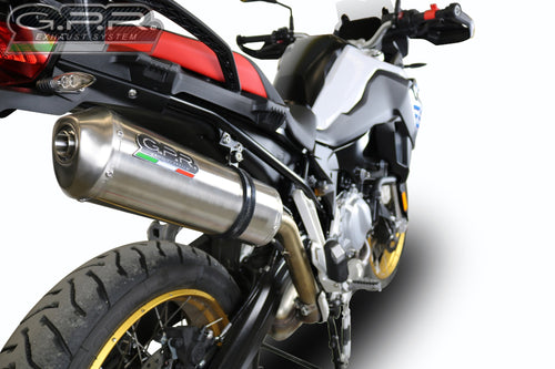 BMW F850GS /ADV 2018-2019 GPR Exhaust SlipOn Silencer Satinox Road Legal Muffler