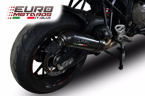 BMW S1000XR 2019-2019 GPR Exhaust Slip-On Silencer Pandemonium Carbon Road Legal