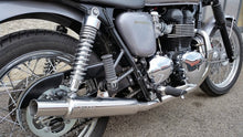 Load image into Gallery viewer, MassMoto Exhaust Full System 2in1 Bottiglia Triumph Scrambler