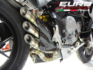 MV Agusta Rivale 800 Silmotor Exhaust Silencer Snake Welding Triple Exit New