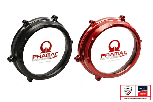 CNC Racing Clear Clutch Cover Oil Bath Pramac LE For Ducati Panigale 955 1199