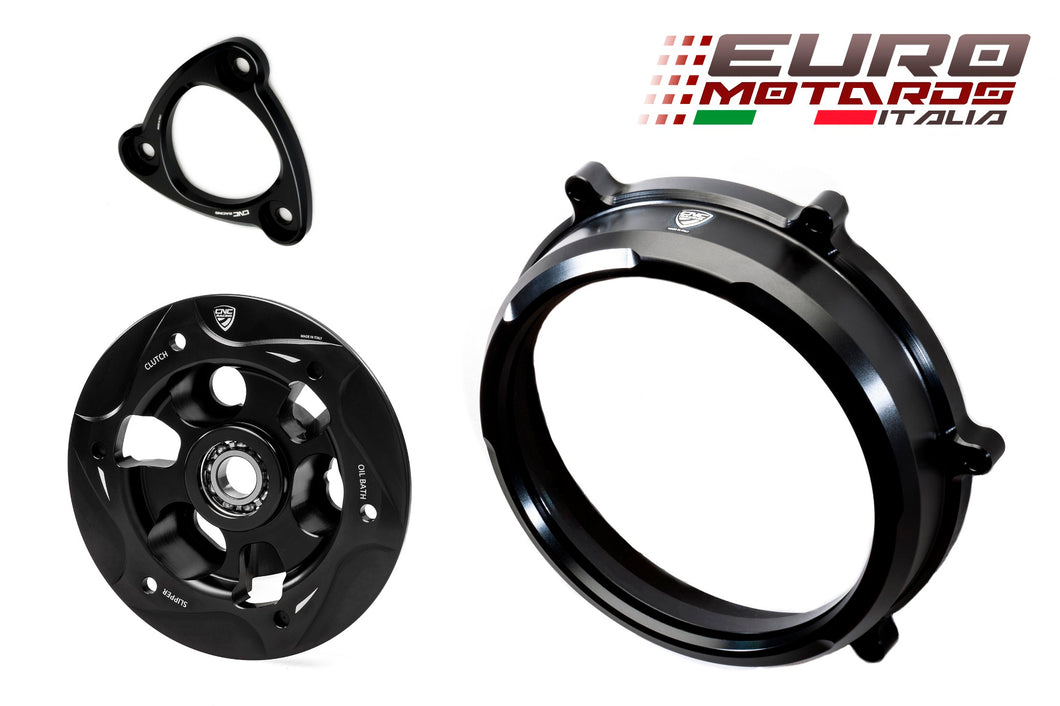 CNC Racing BLK Clutch Cover+Spring Retainer+Pressure Plate For Ducati Panigale