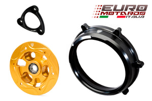 CNC Racing BLK Clutch Cover+Spring Retainer+Pressure Plate For Ducati Panigale
