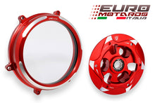 Load image into Gallery viewer, CNC Racing Clear Clutch Cover + Pressure Plate For Ducati Panigale 959 1199 955