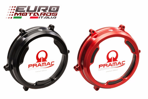 CNC Racing Clear Clutch Cover Oil Bath Pramac Edit For Ducati Panigale 959 1299