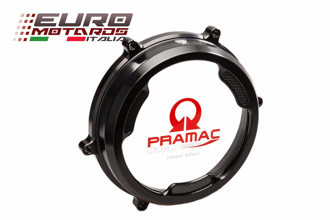 CNC Racing Clear Clutch Cover Oil Bath Pramac Edit For Ducati Panigale 959 1299