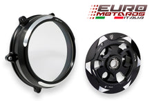 Load image into Gallery viewer, CNC Racing Clear Clutch Cover + Pressure Plate Bicolor For Ducati Panigale V4 /S