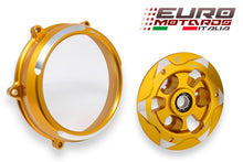 Load image into Gallery viewer, CNC Racing Clear Clutch Cover + Pressure Plate Bicolor For Ducati Panigale V4 /S