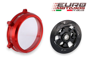 CNC Racing Clear Clutch Cover + Pressure Plate For Ducati Panigale V4 /S 2018-21