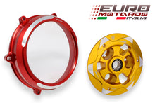 Load image into Gallery viewer, CNC Racing Clear Clutch Cover + Pressure Plate Bicolor For Ducati Panigale V4 /S