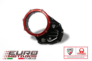 CNC Racing Clear Clutch Cover Pramac Limited Ed For Ducati Monster /S 1200 14-21