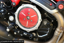 Load image into Gallery viewer, CNC Racing Clear Clutch Cover Bicolor For Ducati Scrambler 800 Cafe/Icon 2015-21