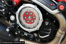 Load image into Gallery viewer, CNC Racing Clear Clutch Cover Bicolor For Ducati Scrambler 800 Cafe/Icon 2015-21