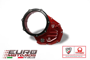 CNC Racing Clear Clutch Cover Pramac Limited For Ducati Multistrada 950 2017-21