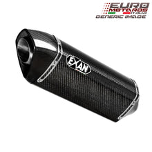 Load image into Gallery viewer, Honda Hornet 600 2007-2015 Exan Exhaust Silencer OVAL X-BLACK Titanium/Carbon