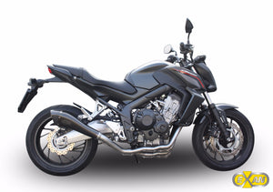 Honda CB 650 F 2015-2016 EXAN X-Black Evo Exhaust Full System Carbon Cap New