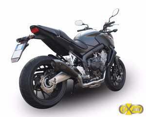 Honda CB 650 F 2015-2016 EXAN X-Black Evo Exhaust Full System Carbon Cap New