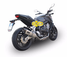 Load image into Gallery viewer, Honda CB650F CB 650 F Exan Exhaust Full System 4to1 OVAL X-BLACK Silencer New