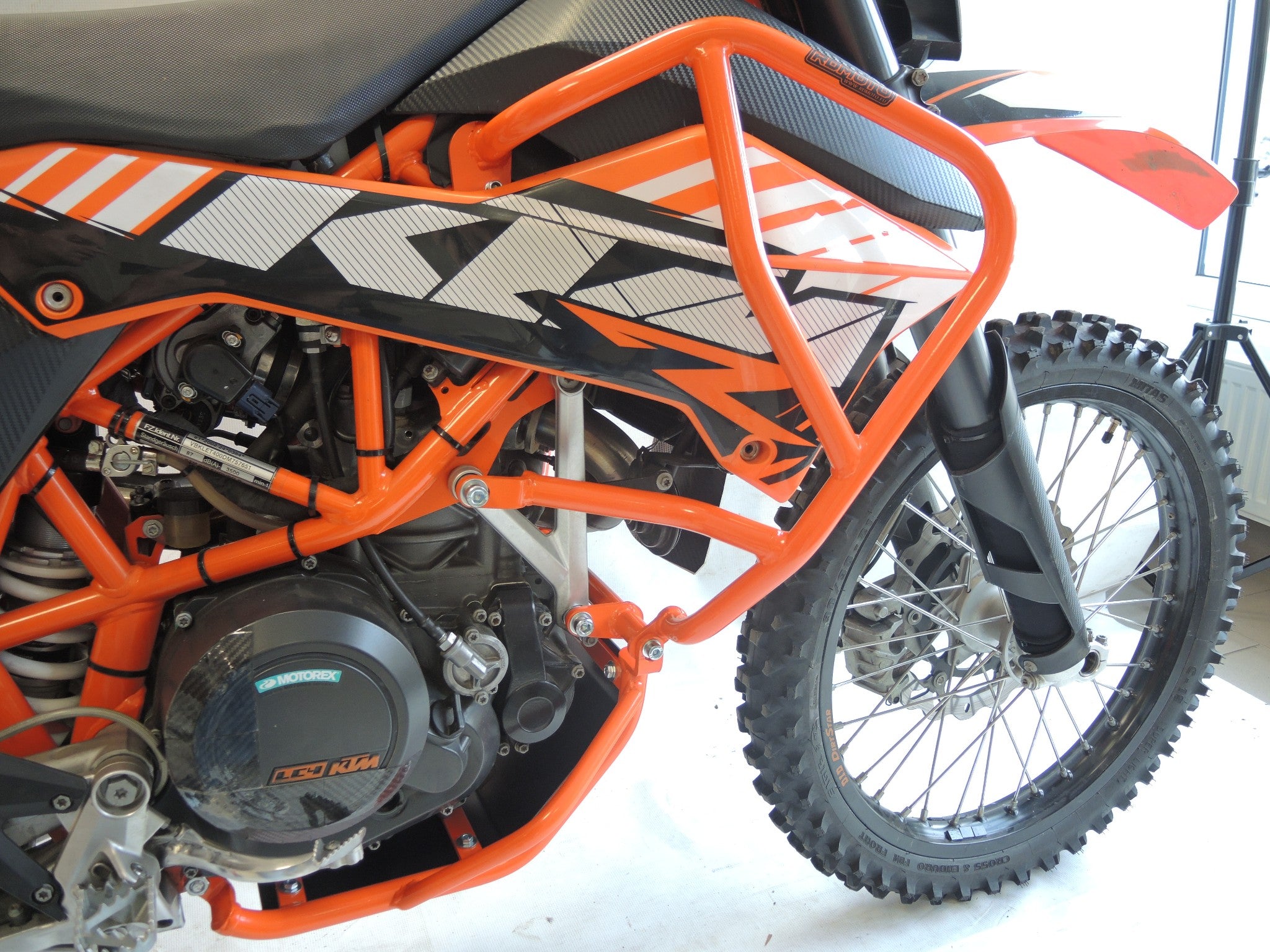 KTM 690 Enduro R 2008 2017 RD Moto Crash Bars Protectors Upper Lower CF94 New