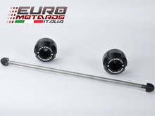 Load image into Gallery viewer, Ducati Scrambler 800 2014-16 RD Moto Front Axle Protection Sliders Blck D13PVN-K